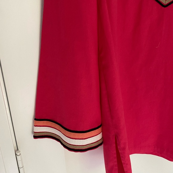 Dana Buchman Raspberry Tunic with Bell Sleeve Large - Picture 4 of 8